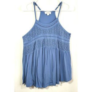 Nordstrom Sun & Shadow Blue Tank Top Size Small